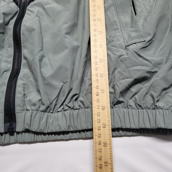 Vintage Mens Army Jacket Size Large Full Zip Windbreaker Pockets Vented Lined - Picture 14 of 16